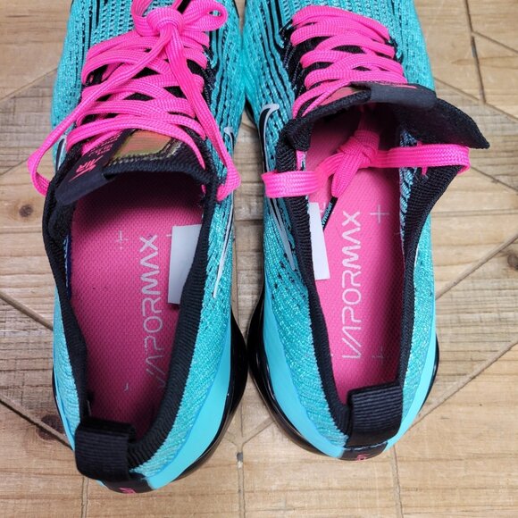 🔥 Nike Air Vapormax Flyknit 3 Mens 9 South Beach Running Gym Walking Sneakers - Picture 10 of 12